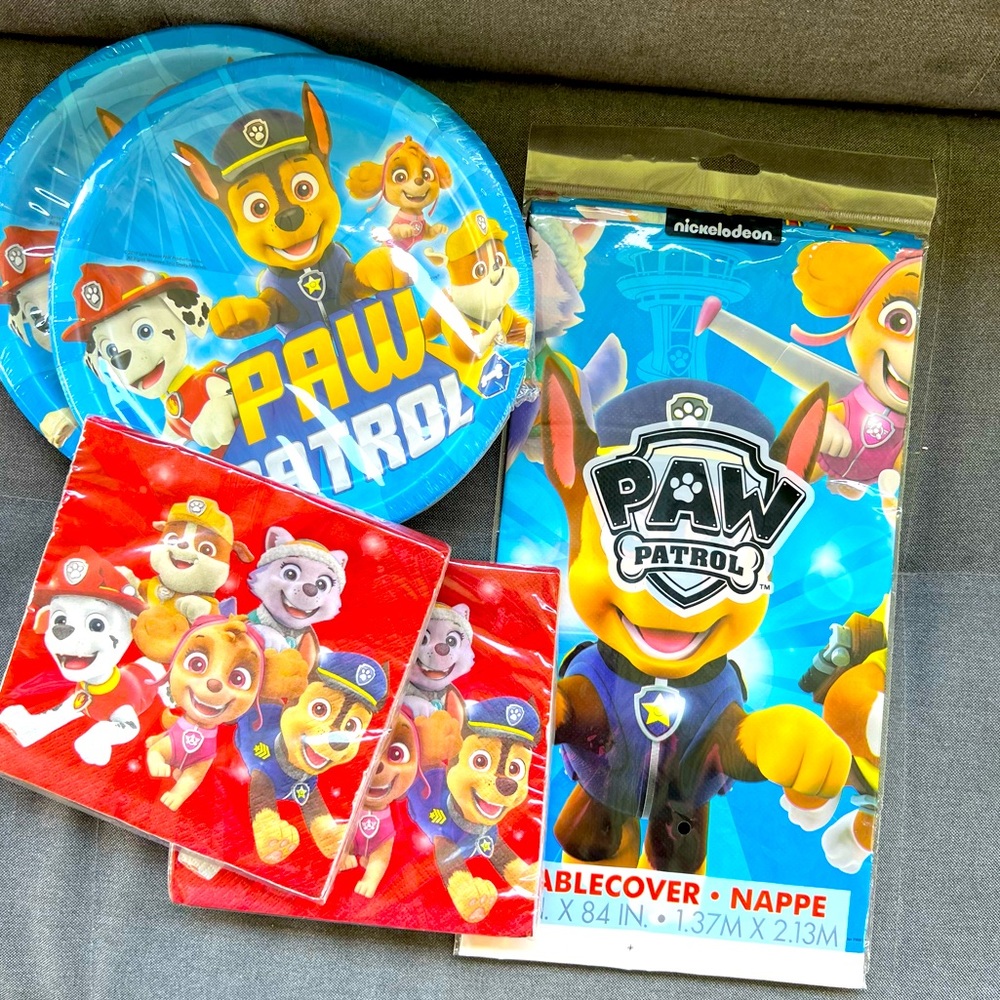 Paw patrol Birthday party Supplies